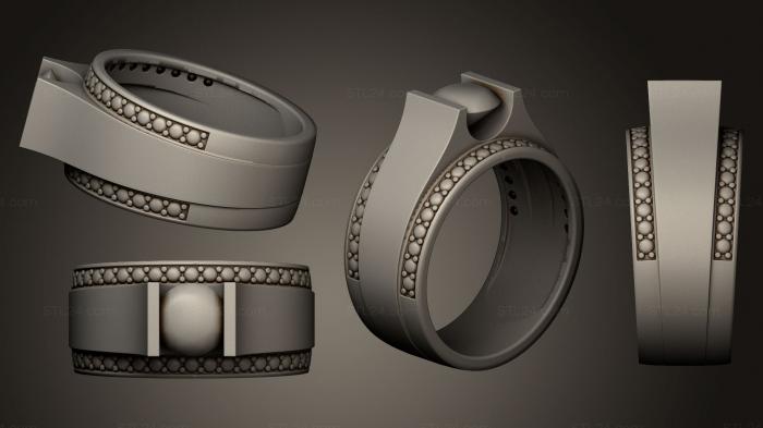Ювелирные перстни и кольца (Кольцо 006, JVLRP_0115) 3D модель для ЧПУ станка